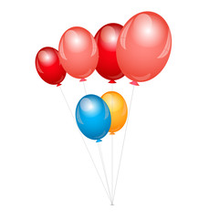 Vector illustration of balloons background