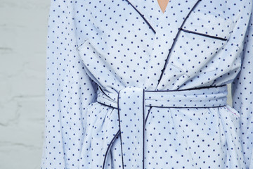 Detail of elegant women's pajamas