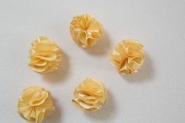 Christmas decorations on white background
