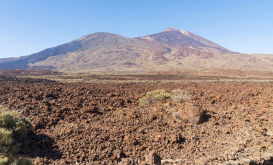 Gestein aus Lava auf Teneriffa