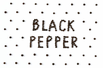 Black pepper writing