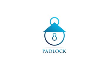 abstract padlock logo
