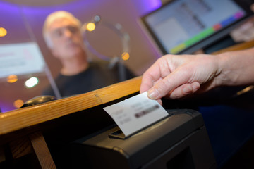 printing of the receipt