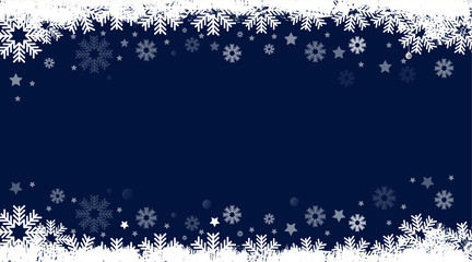 card Christmas background, blue background Happy New Year