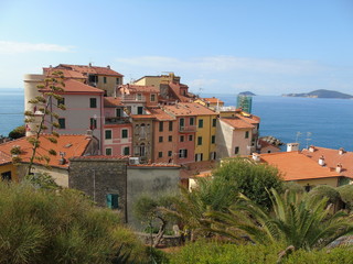 Obraz premium Piękna miejscowość Tellaro w Ligurii we Włoszech