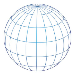 Vector illustration of globe icon