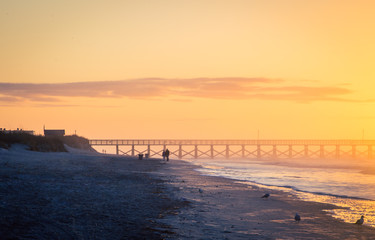 Naklejka premium sunrise in myrtle beach 