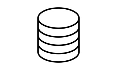 Stack of Coins/Chips Icon Illustration.
