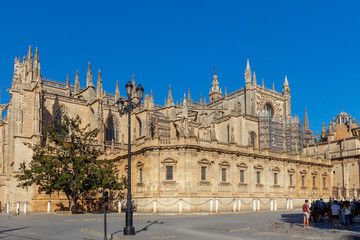 Fototapeta na wymiar Cathedral of Seville.