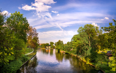 Fototapeta na wymiar Kanal in Rüdersdorf