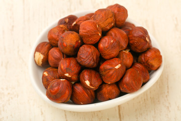 Hazelnut heap
