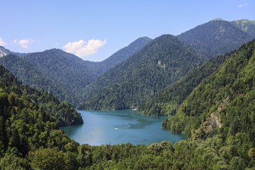 Beautiful panorama Lake Riza