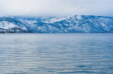 Winter on Lake Chelan, Washington state