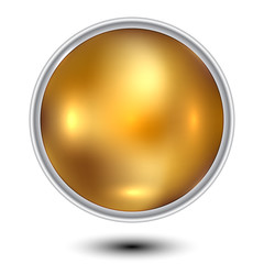 Vector illustration of Gold Ball