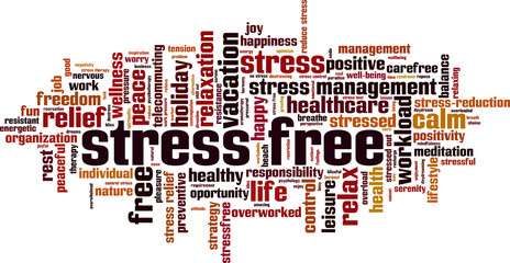 Stress free word cloud