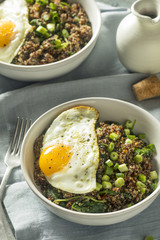 Healthy Organic Quinoa Breakfast Bowl