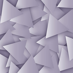 The gray colored abstract polygonal geometric texture, triangle 3d background. Triangular mosaic background for web, presentations or prints. Vector illustration.