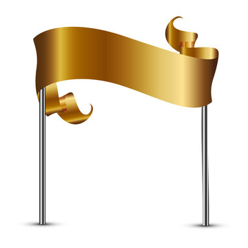 Gold Flag Banner Images – Browse 84,081 Stock Photos, Vectors, and ...