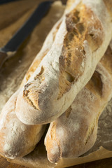 Homemade Crusty French Bread Baguette