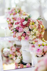 Decoration with beautiful roses