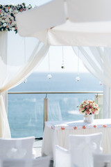 Beautiful luxurious altar decoration