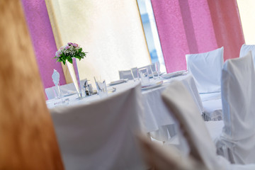 Wedding decoration with flowers