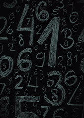 Background of numbers. from zero to nine. Background with numbers. Numbers texture.