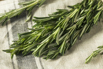 Raw Green Organic Rosemary Herbs