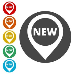 New icon, Map pointer
