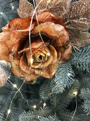 the beautiful and shiny Christmas and New Year decoration