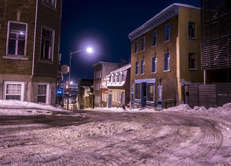 snowy street