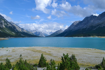 Obraz premium The beautiful lake of San Giacomo, Italy / Switzerland