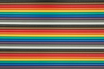 Abstract of colorful Cable background. Multicolor line
