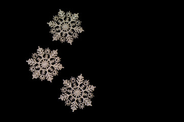 golden snowflake background
