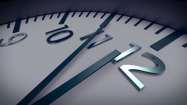 Clock in timelapse, deadline or midnight