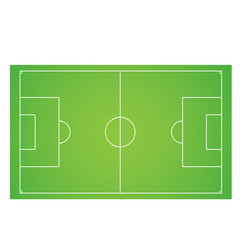 Vector illustration of Soccer field