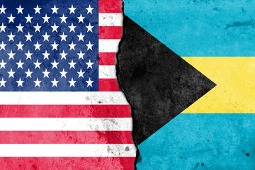 Two flags 2: United States and Bahamas