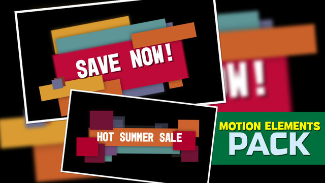 Layered Rectangle Title Sequence