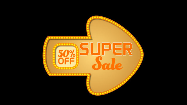 Rounded Arrow with Marquee Lower Third