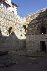 Inside the ruin of diocletian palace in Split, Croatia