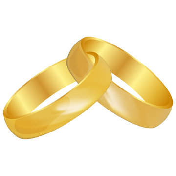 wedding rings clip art gold