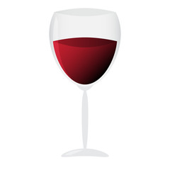 Vector illustration of Glass of wine