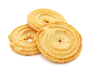 sweet cookies isolated on a white background