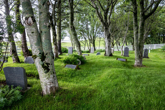 Cemetery near Stafafellskirkja in Iceland