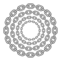 metal chain in a circle