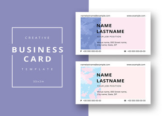 Abstract Patterned Business Card Layout 4
