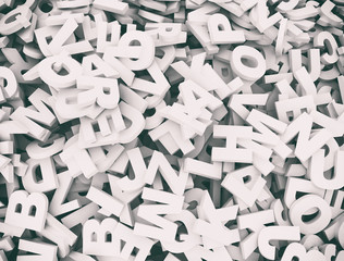 3D letters background 