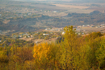 Fototapeta na wymiar colorful autumn in the mountains