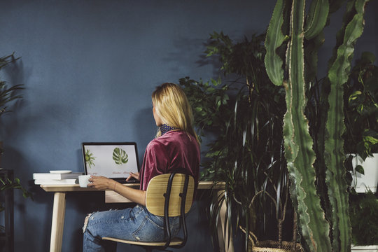 Botanist in Her Office