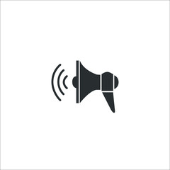 Bullhorn or megaphone icon